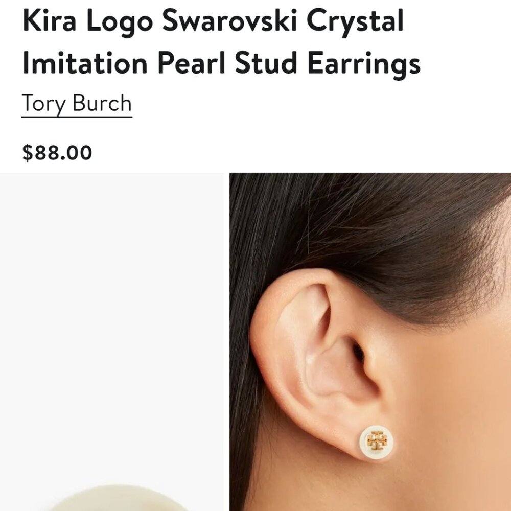 Tory burch Kira pearl studs - new and other earrings
